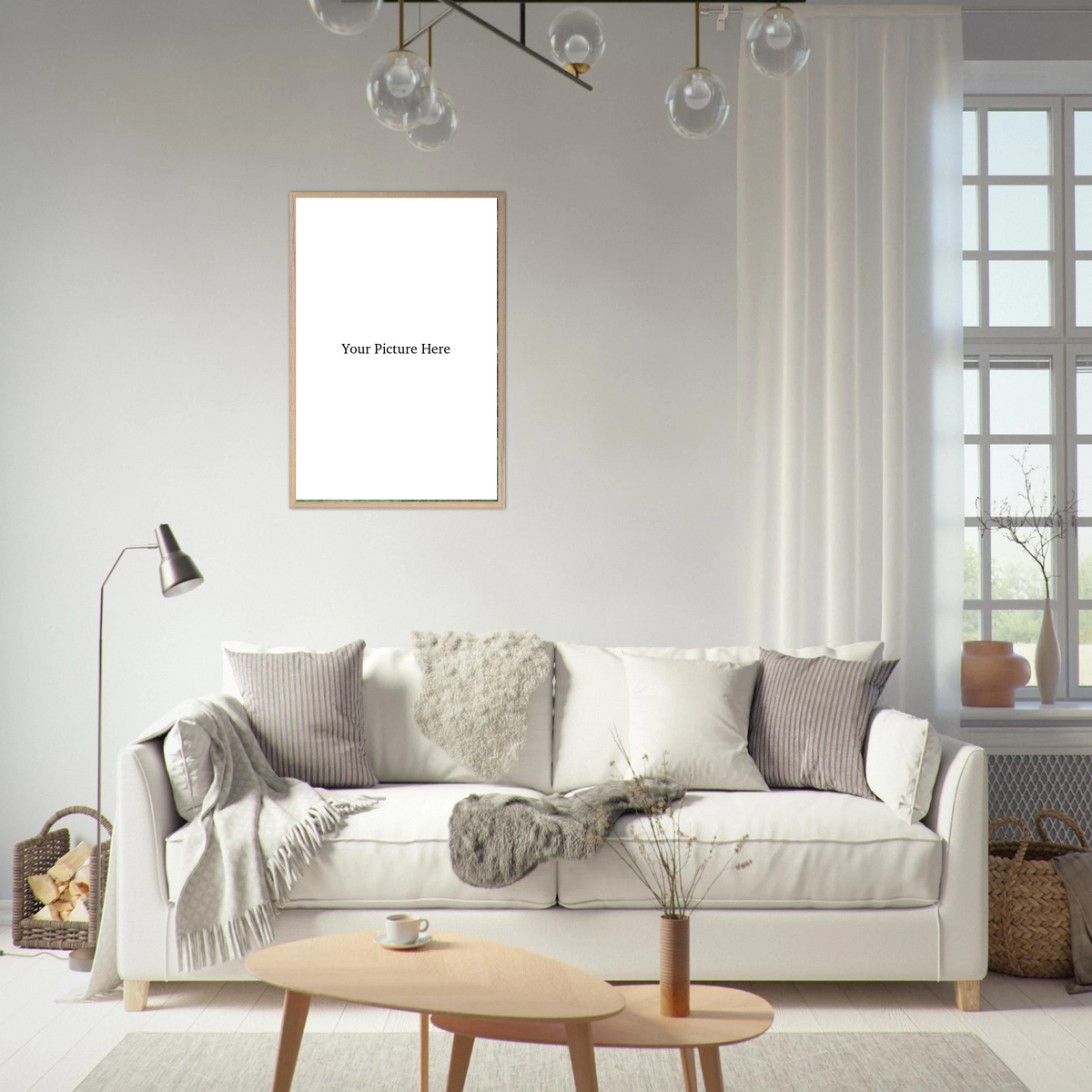 Custom Premium Wooden Framed Poster With Semi-Glossy Paper